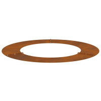 Produktbild för lämplig för Flat trädring Brun Ø50 / 80 cm Väderbeständig stål