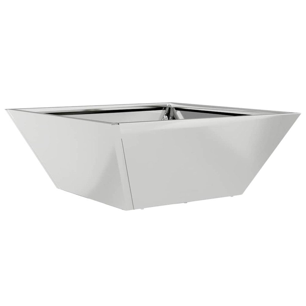Produktbild för Trädgårdsplanterare 5 pcs Silver 40 x 40 x 15 cm