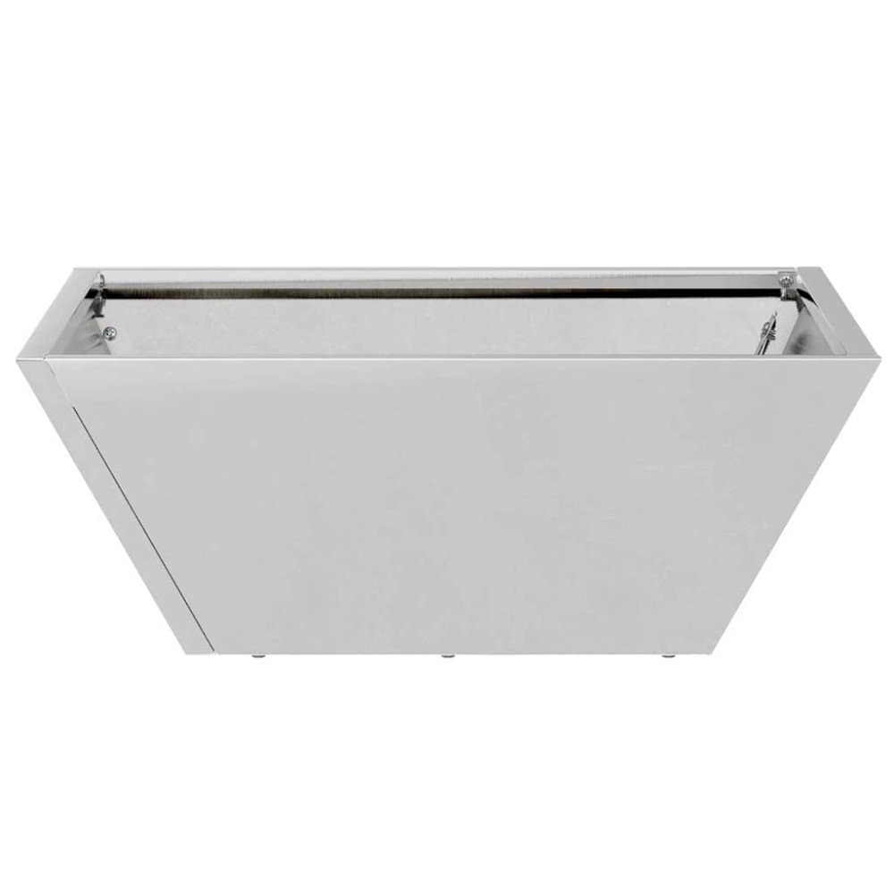 Produktbild för Trädgårdsplanterare 5 pcs Silver 40 x 40 x 15 cm