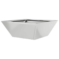 Produktbild för Trädgårdsplanterare 5 pcs Silver 40 x 40 x 15 cm