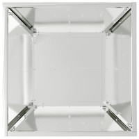 Produktbild för Trädgårdsplanterare 5 pcs Silver 40 x 40 x 15 cm