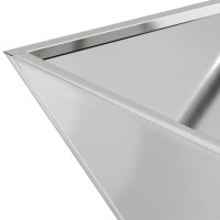 Produktbild för Trädgårdsplanterare 5 pcs Silver 40 x 40 x 15 cm