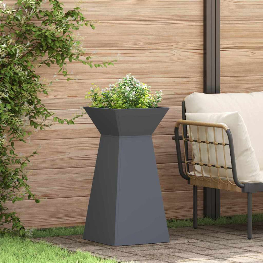 Produktbild för Pelarkrukor 2 pcs Antracit 35 x 35 x 73 cm