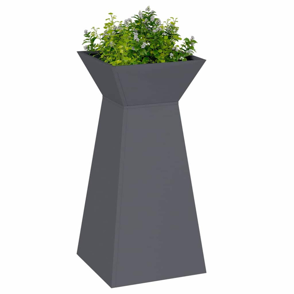 Produktbild för Pelarkrukor 2 pcs Antracit 35 x 35 x 73 cm
