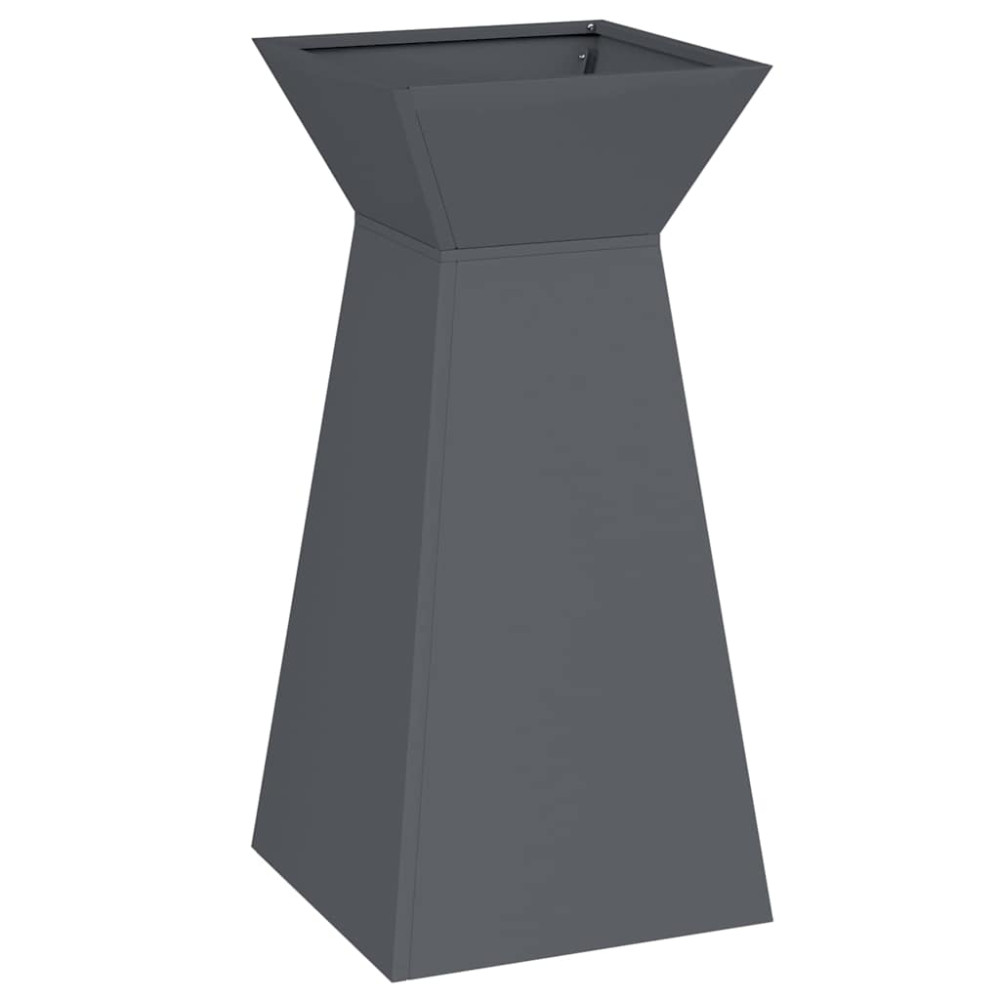 Produktbild för Pelarkrukor 2 pcs Antracit 35 x 35 x 73 cm