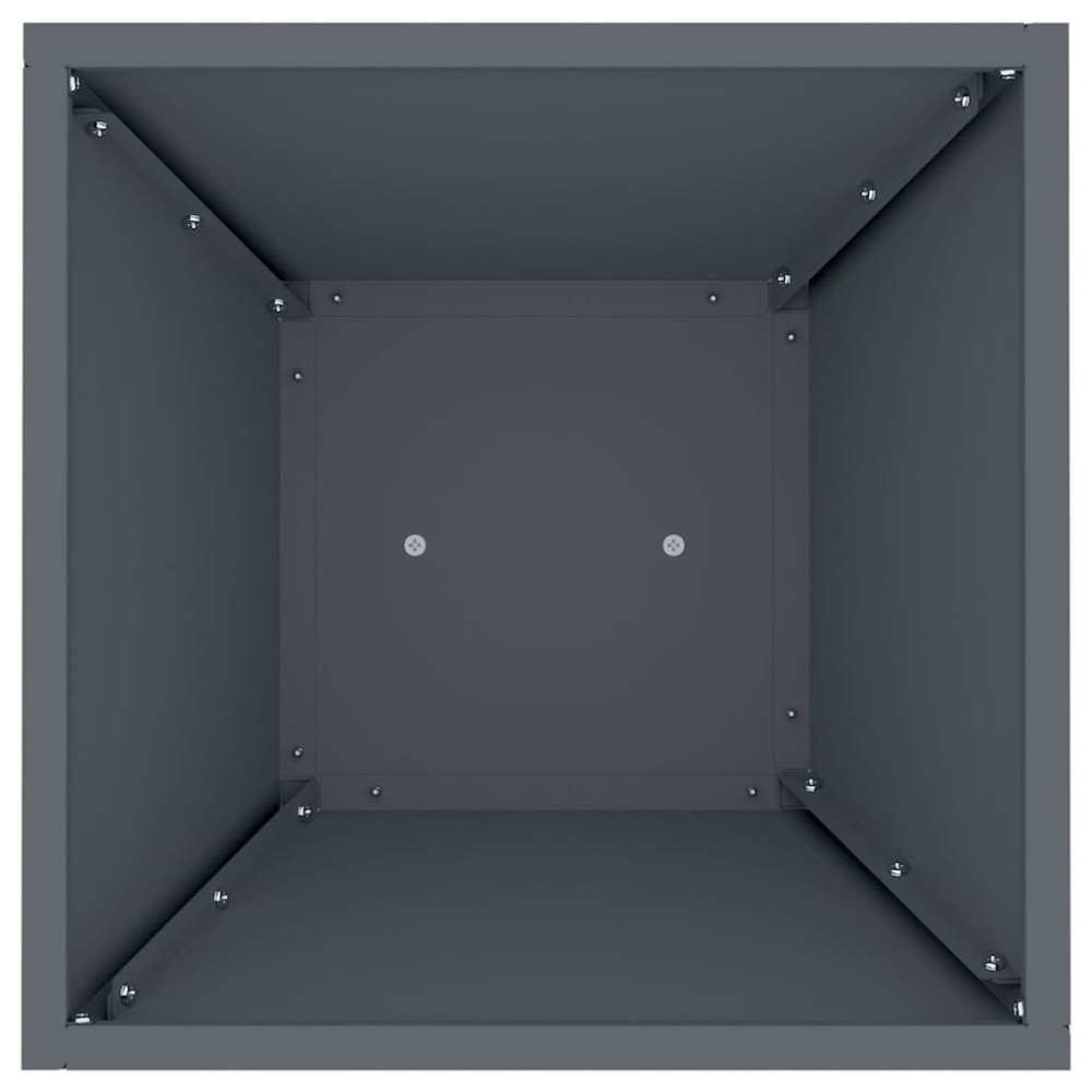 Produktbild för Pelarkrukor 2 pcs Antracit 35 x 35 x 73 cm