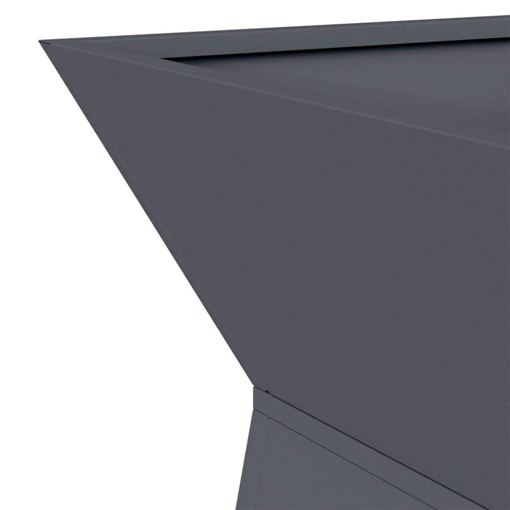 Produktbild för Pelarkrukor 2 pcs Antracit 35 x 35 x 73 cm