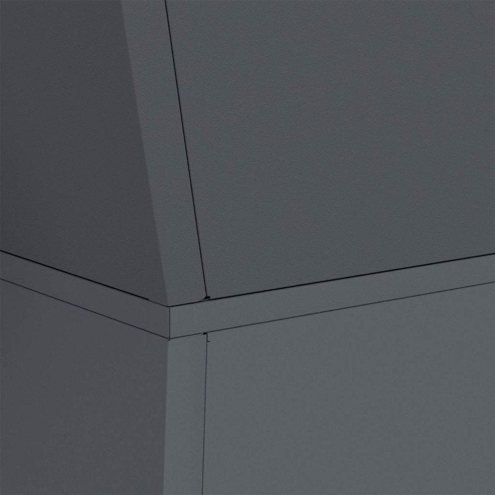 Produktbild för Pelarkrukor 2 pcs Antracit 35 x 35 x 73 cm