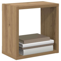 Produktbild för Vägg hyllor med hylla 2 pcs Artisan Ek Konstruerat trä