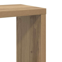 Produktbild för Vägg hyllor med hylla 2 pcs Artisan Ek Konstruerat trä