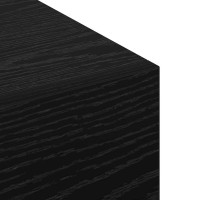 Produktbild för Väggskåp Svart ek 100 x 36.5 x 35 cm Konstruerat trä