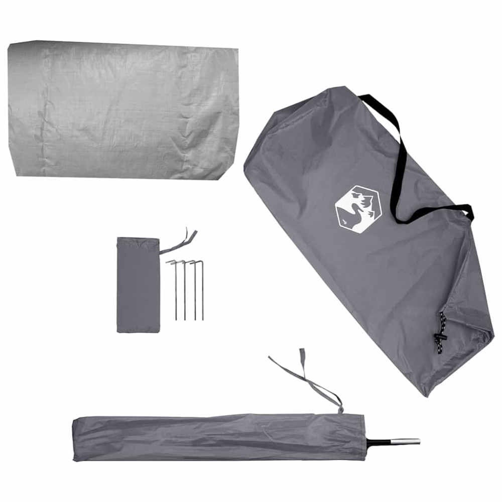 Produktbild för Innertält med tak med lagring Svart 240 x 160 x 133 cm Nät