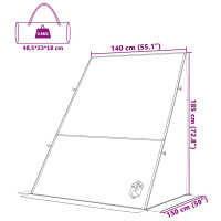 Produktbild för Baklucketält person 190 x 150 x 185 cm Vattentålig Blå taffeta