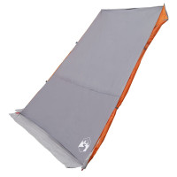Produktbild för Baklucketält person 190 x 150 x 185 cm Grå och orange taffeta