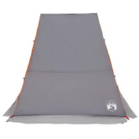 Produktbild för Baklucketält person 190 x 150 x 185 cm Grå och orange taffeta