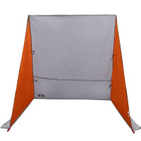 Produktbild för Baklucketält person 190 x 150 x 185 cm Grå och orange taffeta