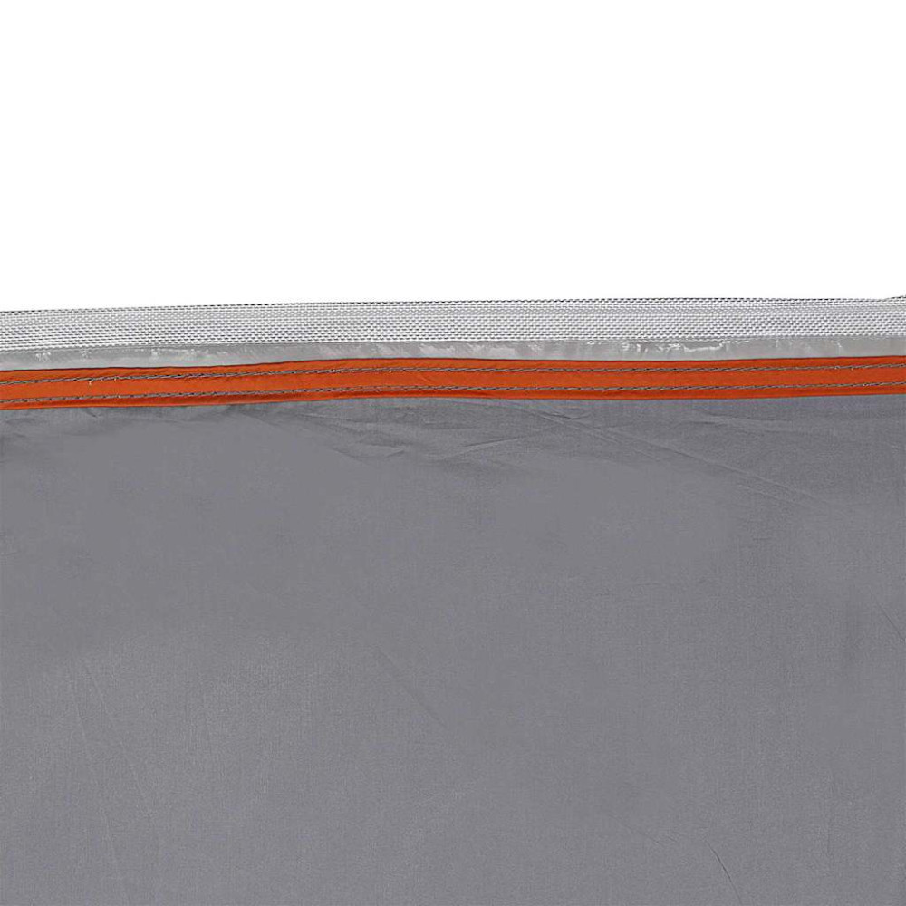 Produktbild för Baklucketält person 190 x 150 x 185 cm Grå och orange taffeta