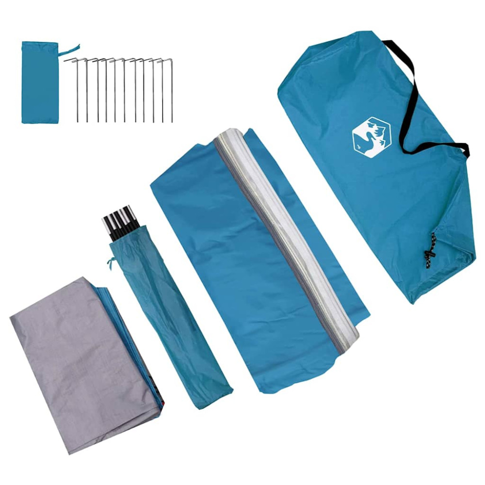 Produktbild för Baklucketält person 194 x 180 x 210 cm Blå taffeta