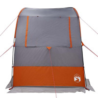 Produktbild för Baklucketält person 194 x 180 x 210 cm Grå och orange taffeta