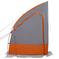 Produktbild för Baklucketält person 194 x 180 x 210 cm Grå och orange taffeta
