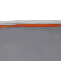 Produktbild för Baklucketält person 194 x 180 x 210 cm Grå och orange taffeta
