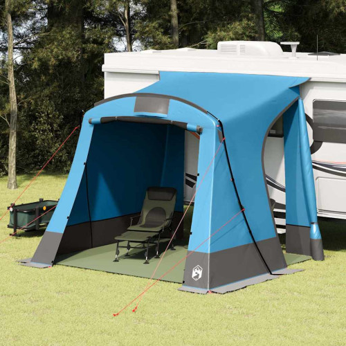 vidaXL Baklucketält person 285 x 255 x 245 cm Vattentålig Blå taffeta