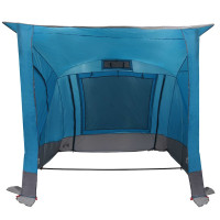 Produktbild för Baklucketält person 285 x 255 x 245 cm Vattentålig Blå taffeta