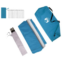 Produktbild för Baklucketält person 285 x 255 x 245 cm Vattentålig Blå taffeta