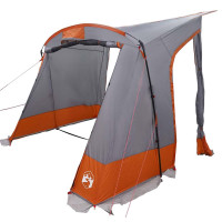 Produktbild för Baklucketält person 285 x 255 x 245 cm Grå och orange taffeta