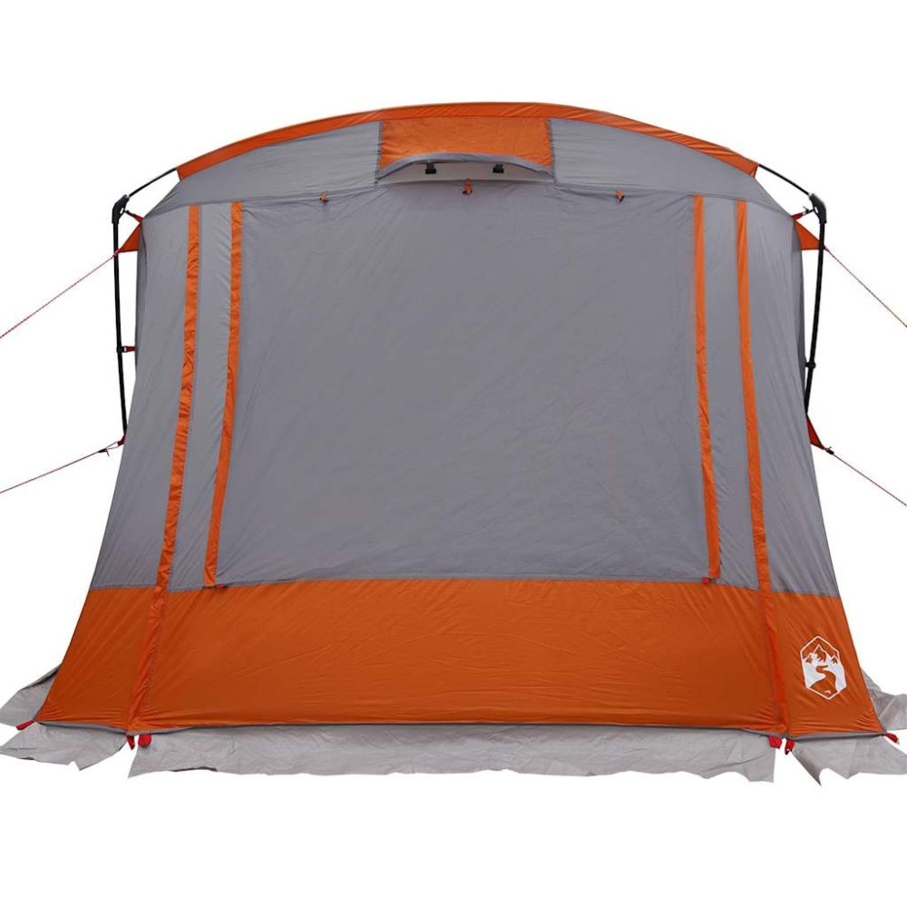 Produktbild för Baklucketält person 285 x 255 x 245 cm Grå och orange taffeta