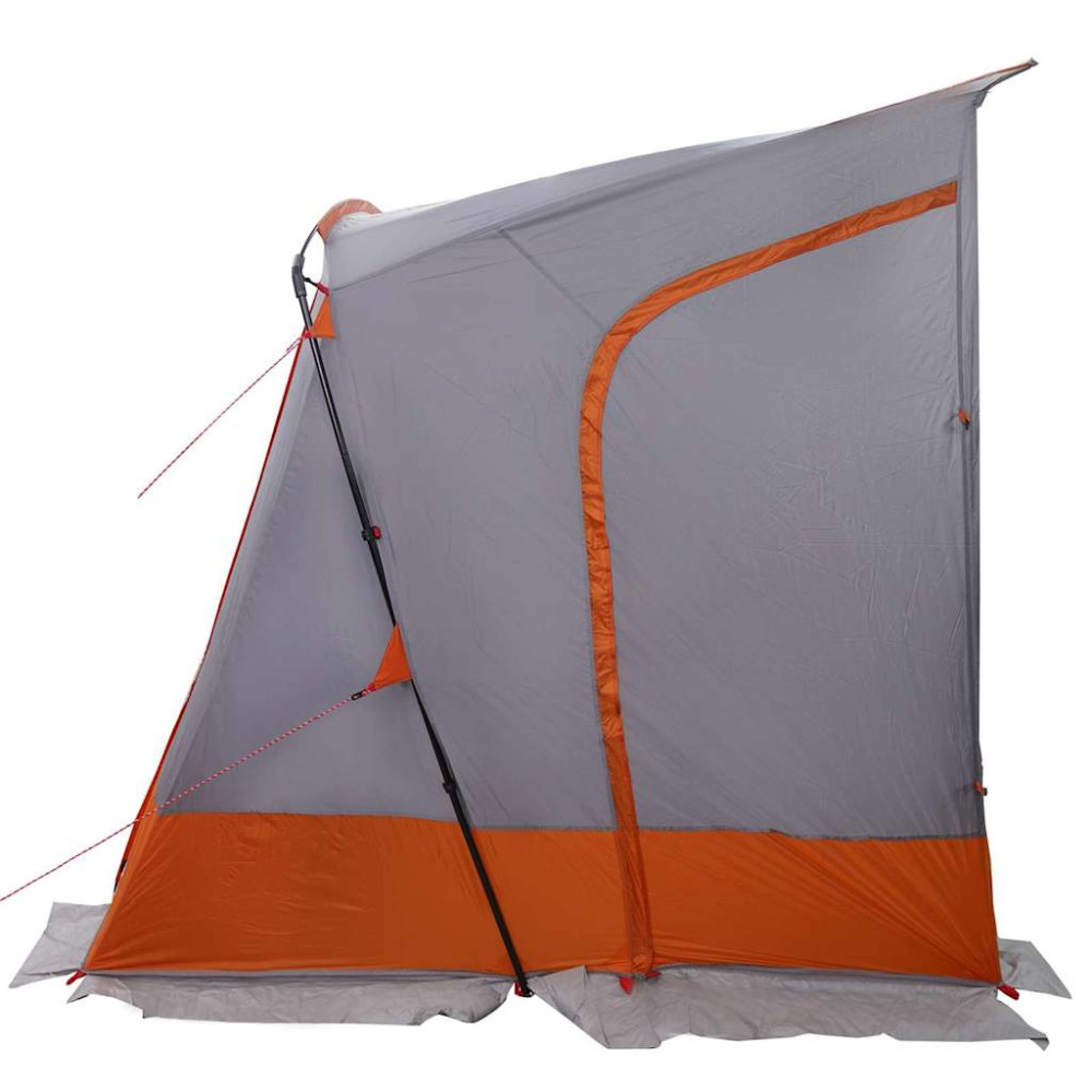 Produktbild för Baklucketält person 285 x 255 x 245 cm Grå och orange taffeta