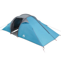 Produktbild för Tunnel tält med tak med lagring Blå 510 x 240 x 156 cm taffeta