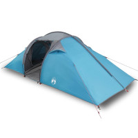 Produktbild för Tunnel tält med tak med lagring Blå 510 x 240 x 156 cm taffeta