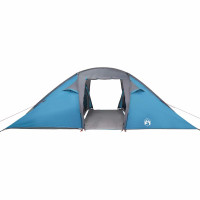 Produktbild för Tunnel tält med tak med lagring Blå 510 x 240 x 156 cm taffeta