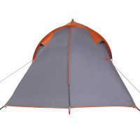 Produktbild för Tunnel tält med tak Grå och orange 510 x 240 x 156 cm taffeta
