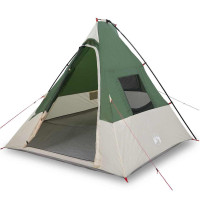 Produktbild för Tipi Tält med tak med lagring Grön 383 x 338 x 217 cm taffeta