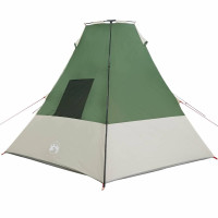 Produktbild för Tipi Tält med tak med lagring Grön 383 x 338 x 217 cm taffeta