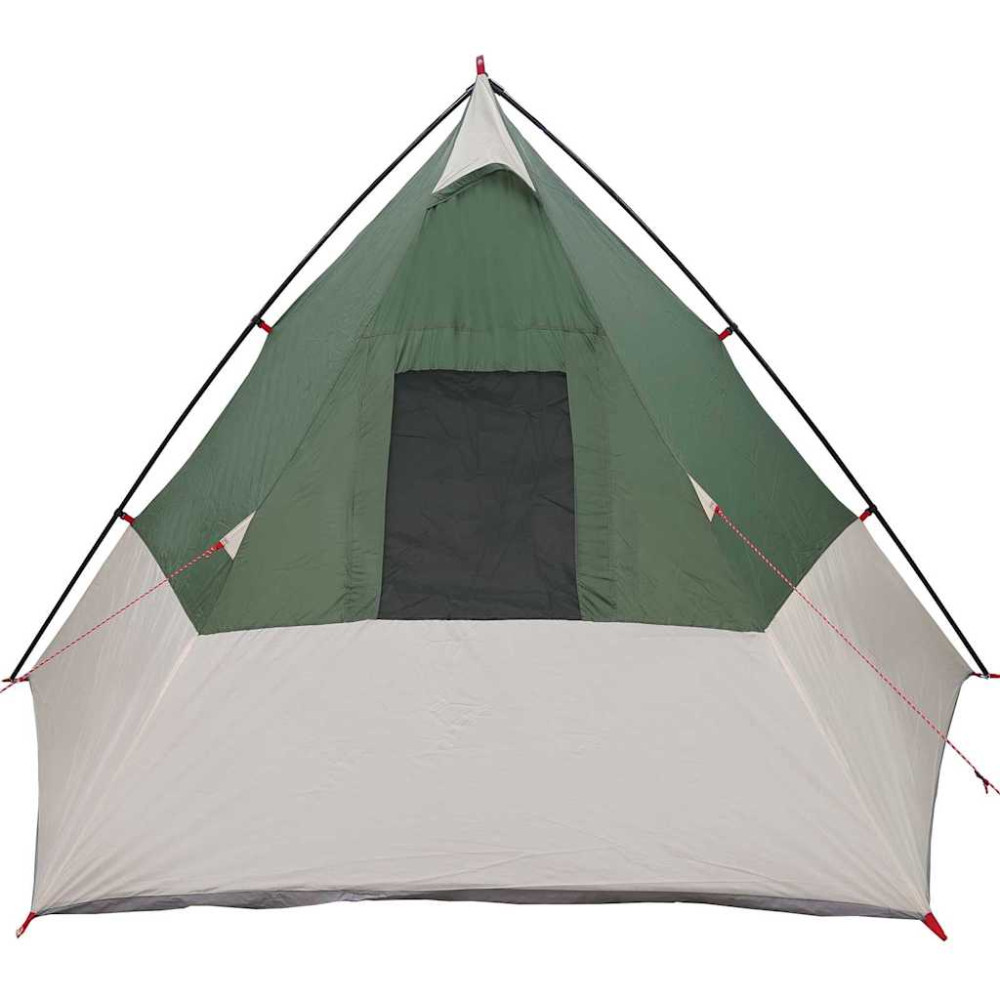 Produktbild för Tipi Tält med tak med lagring Grön 383 x 338 x 217 cm taffeta