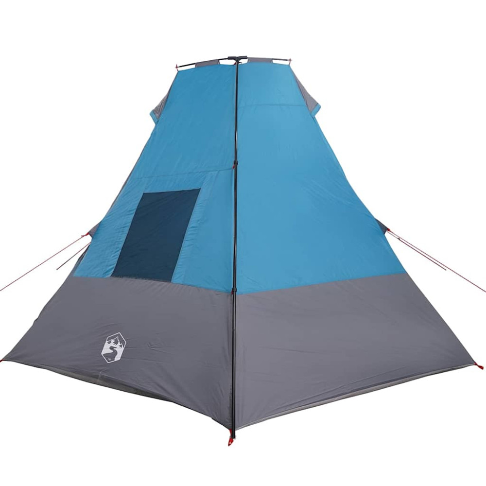 Produktbild för Tipi Tält med tak med lagring Blå 383 x 338 x 217 cm taffeta