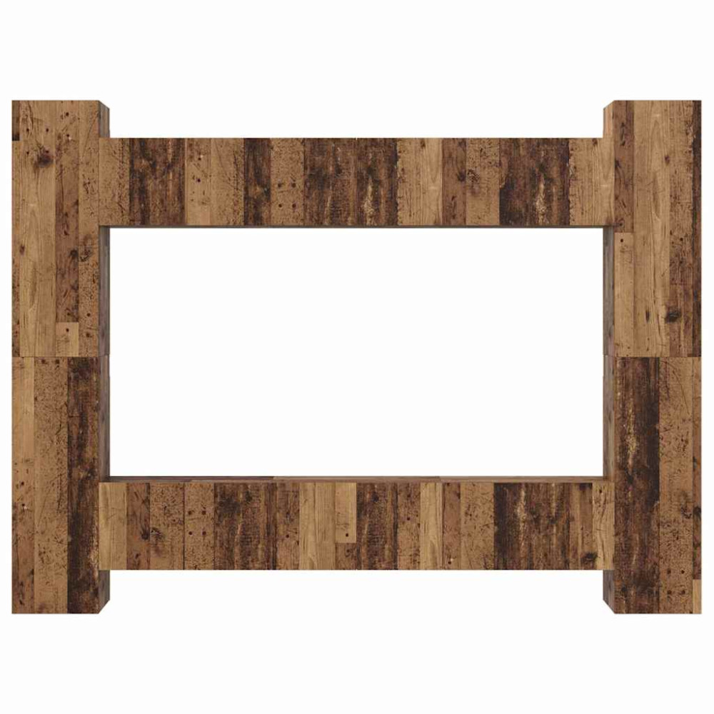 Produktbild för TV-bänkset 10 pcs Gammalt trä 30,5 x 30 x 90 cm Konstruerat trä