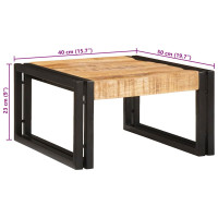 Produktbild för Badrumshylla för Brun 40 x 50 x 23 cm Solitt Grovt Mangoträ