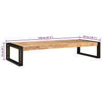 Produktbild för Badrumshylla för Brun 120 x 50 x 23 cm Solitt Grovt Mangoträ