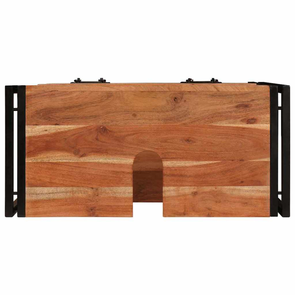 Produktbild för Sminkskåp med låda Brun 71 x 33 x 58 cm Massivt Akaciaträ