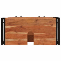 Produktbild för Sminkskåp med låda Brun 71 x 33 x 58 cm Massivt Akaciaträ