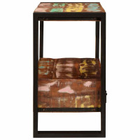 Produktbild för Sminkskåp Flerfärgsdesign 71 x 33 x 58 cm Solid återvunnen trä