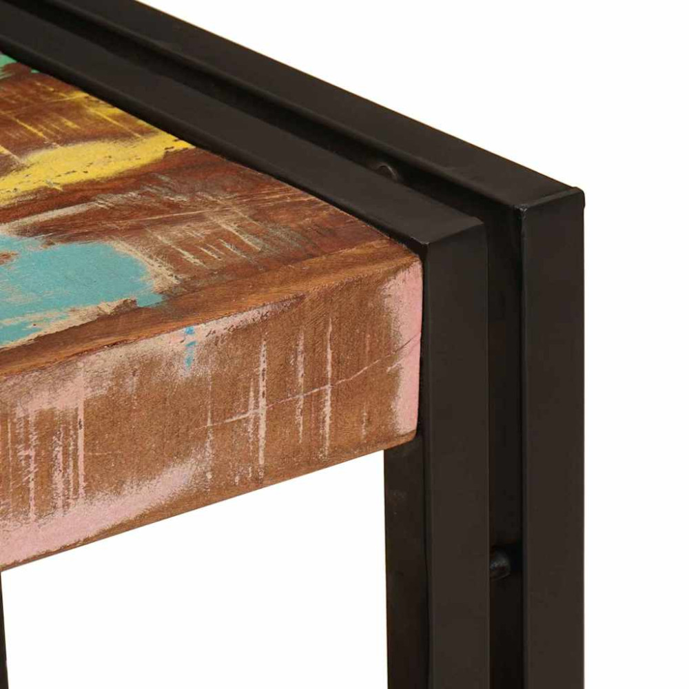 Produktbild för Sminkskåp Flerfärgsdesign 71 x 33 x 58 cm Solid återvunnen trä