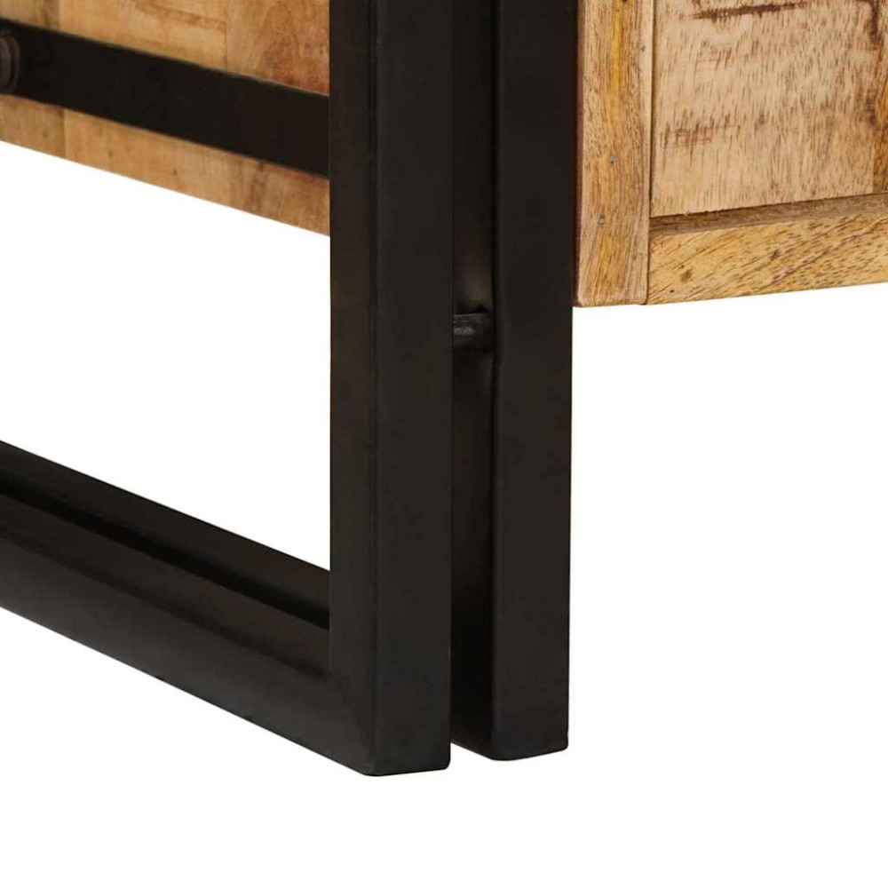 Produktbild för Diskbänksskåp med hylla Brun 71 x 33 x 58 cm Massivt mangoträ