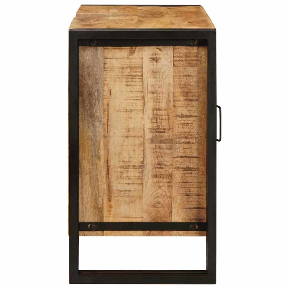 Produktbild för Diskbänksskåp med hylla Brun 71 x 33 x 58 cm Massivt mangoträ