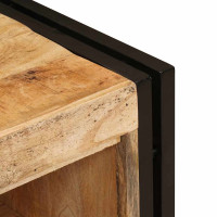 Produktbild för Diskbänksskåp med hylla Brun 71 x 33 x 58 cm Massivt mangoträ