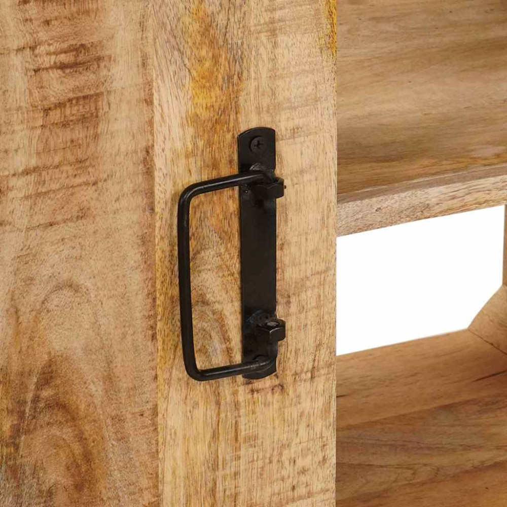 Produktbild för Diskbänksskåp med hylla Brun 71 x 33 x 58 cm Massivt mangoträ